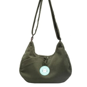 CHIOS CLUB - 燈芯絨斜孭袋 TOTE67/綠色